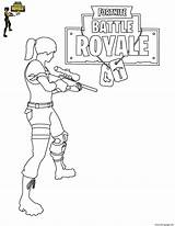 Coloring Fortnite Pages Printable Print Color sketch template