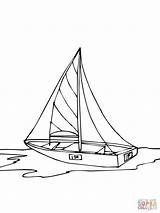 Vela Barche Ispirazione Stampare Barca sketch template