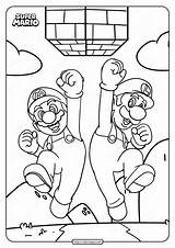 Mario Coloring Super Bros Printable Pdf Pages Coloringoo Supermario Drawing Game Whatsapp Tweet Email sketch template
