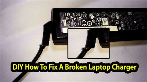 diy   fix  broken laptop charger adapter hp lenovo