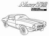Camaro Coloring Pages Chevy 1970 Z28 Cars Chevrolet Color Truck Drawing Classic 1969 Charger Dodge Mustang Print Printable Kids Getcolorings sketch template