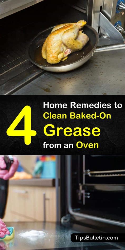 powerful ways  clean baked  grease   oven
