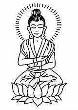 Buddha Coloring Buddhist Clipart Edupics Comments Pages Printable Large sketch template