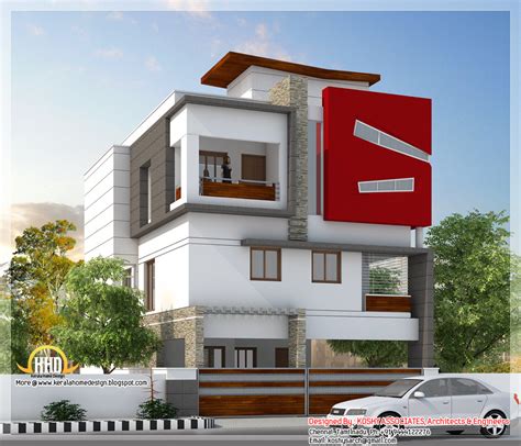 beautiful modern  storey house tamilnadu villa home appliance