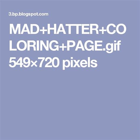 madhattercoloringpagegif  pixels mad hatter pixel