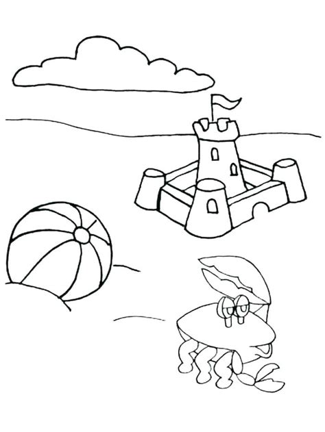 beach coloring pages  preschool  getcoloringscom  printable