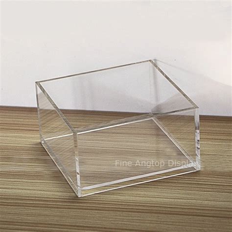 acrylic cube display stand square  sided box xxmm jewelry shop