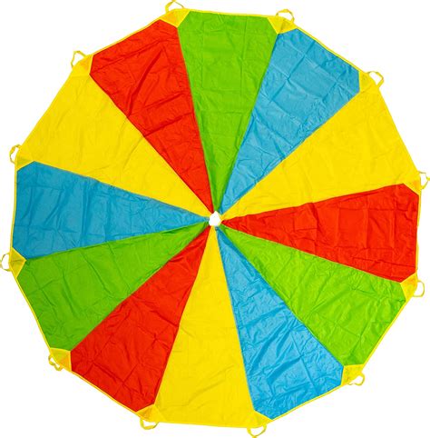 twiddlers xl grote regenboog parachute speelgoed met  handvatten voor kinderen en familie