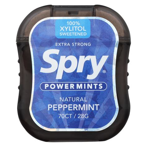 spry power mints peppermint case    count  ebay