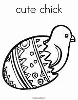 Coloring Chick Easter Cute Pages Chicks Print Chicky Printable Spring Twistynoodle Book Color Built California Usa Getcolorings Noodle sketch template