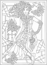 Steampunk Coloring Adult Pages Book Dover Printable Print Choose Board sketch template