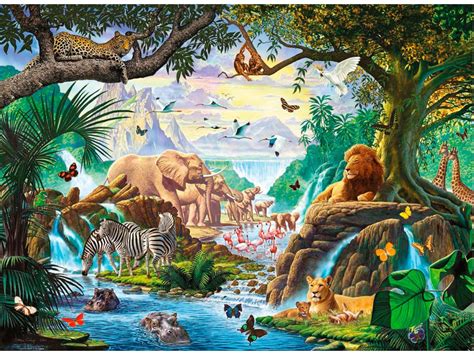 jungle animals wallpaper wallpapersafari