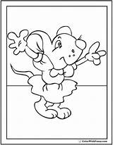 Colorwithfuzzy Mickey sketch template