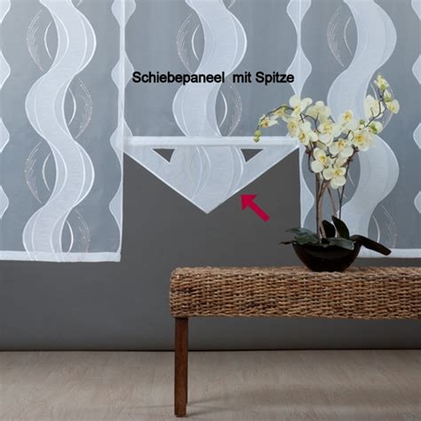 schiebepaneel lia  mit spitze fensterbehang plauener spitze gardinenking ihr onlineshop