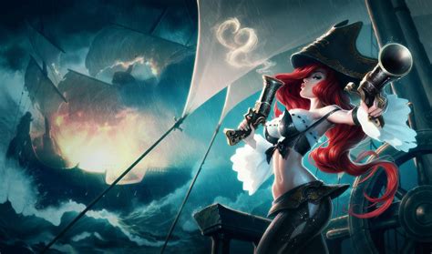 miss fortune from the league of legends game art cosplays and an
