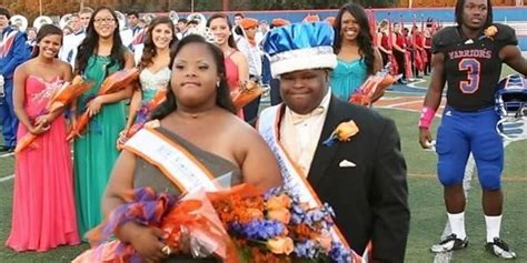 teens with down syndrome named homecoming queen and king in ceremony