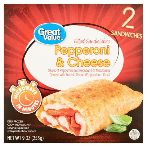 great  pepperoni cheese filled sandwiches  count  oz