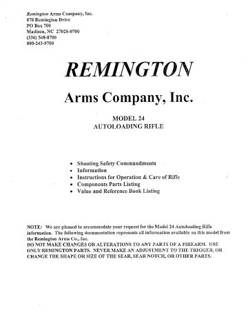 remington  rifle owner manual manualzz