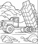 Truck Mack Coloring Pages Dump Color Printable Getcolorings Clip sketch template