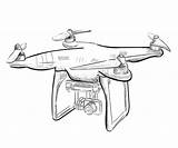 Draw Drone Sketch Aerial Illustration Air Drawing Hand Quadrocopter Vehicle Hovering Quadcopter Vector Military sketch template