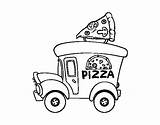 Pizza Truck Food Coloring Pages Printable Drawing Colorear Pizzas Mail Coloringcrew Book Getdrawings sketch template