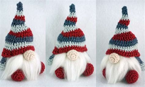easy christmas gnome  crochet pattern  crochet
