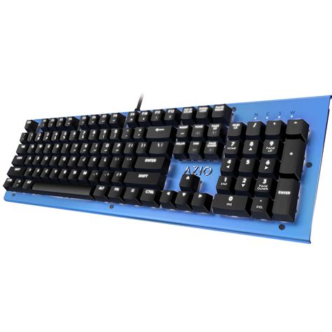 azio mk hue backlit mechanical keyboard blue mk hue bu bh