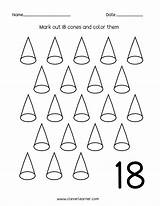 18 Number Worksheets Worksheet Coloring Preschool Counting Printable Activities Eighteen Children Cleverlearner Numbers Practice Quick Links Website sketch template