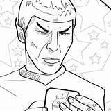 Spock Nerdy sketch template