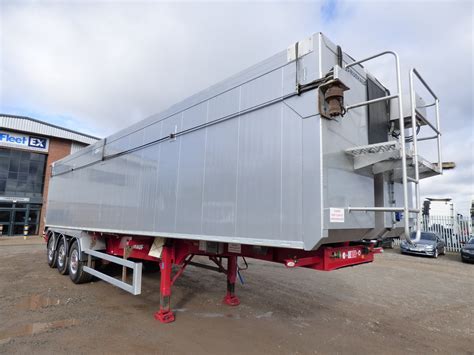 fruehauf  cu yd aluminium tipping trailer   fleetex