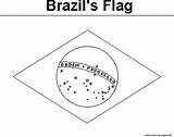 Flag Coloring Pages Brazil Printable Brazils Print Color Info sketch template