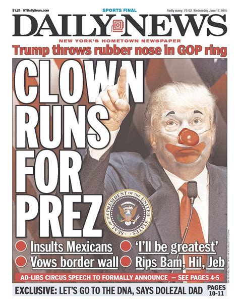 newspapers react  donald trumps campaign  president business