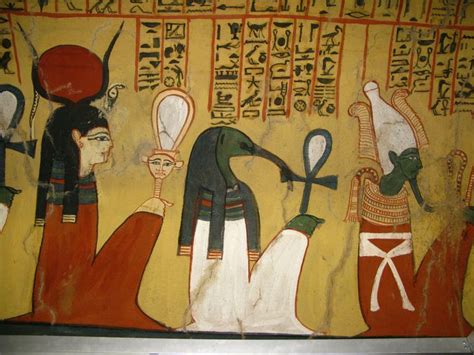 Ancient Egyptian Art From The Tomb Of Pashedu Showing A