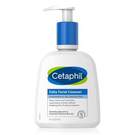 cetaphil daily facial cleanser  sensitive combination  oily skin