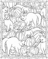 Dover Stamping Chats Craftgossip Pumpkins Coloriages Sheets Ausmalbilder Doverpublications Zeichnen Herbst Gatos Ausmalen Fect Purr Sampler Mandala Lumineux Matin Gazo sketch template