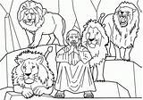 Coloring Daniel Den Lions Print sketch template