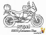 Ktm Pages Colouring Coloring Motorcycle Kids Boys Book sketch template