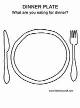 Plate Coloring Dinner Food Pages Thanksgiving Kids Worksheets Preschool Drawing Printable Happy Steak Draw Worksheet Template Plates Sheets Colouring Activity sketch template
