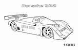 Porsche Coloring Pages Race 1986 Cars Printable Mans Le Car Classic Kids Magic sketch template
