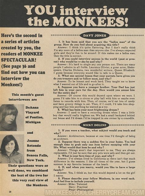 you interview the monkees monkee spectacular february