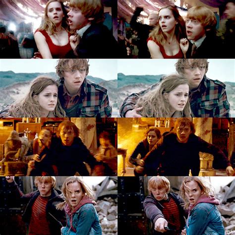 Deathly Hallows Harry Potter Hermione Granger Love Ron