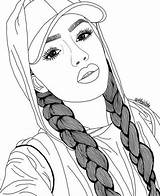 Realistic Coloring Pages Girl People Visage Dessin sketch template