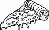 Pizza Coloring Cheese Pages Macaroni Printable Drawing Colouring Slice Cartoon Steve Getdrawings Make Toppings Stuffed Crust Food sketch template