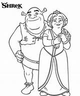 Shrek Fiona Coloring Princess Pages Couple Perfect Color Getcolorings Printable sketch template