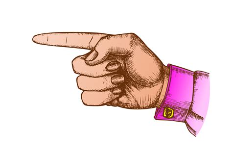 color female hand pointer finger showing gesture vector  pikepicture