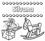 Silvana Nombre sketch template