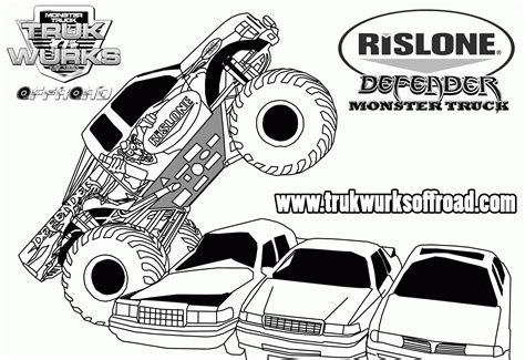 monster truck coloring pages  kids coloring home
