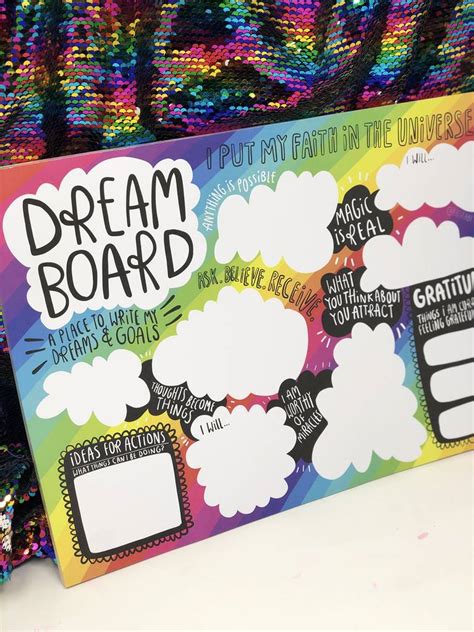 A3 Dream Vision Board By Katie Abey Design