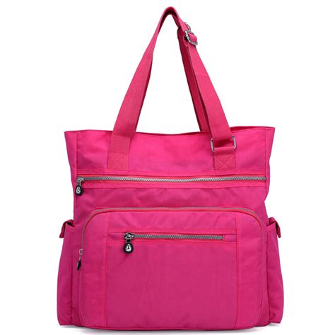 womens large nylon handbags lightweight shoulder bag big