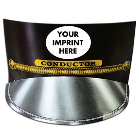 conductor hat  elastic band item  imprintitemscom custom
